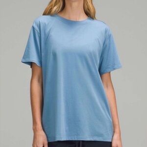 Lululemon All Yours Blue Crew Neck T-Shirt - no size tag (most likely size 6)